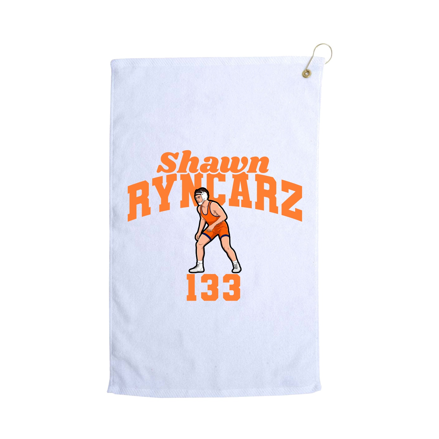 Golf Towel — Signature Arch in White