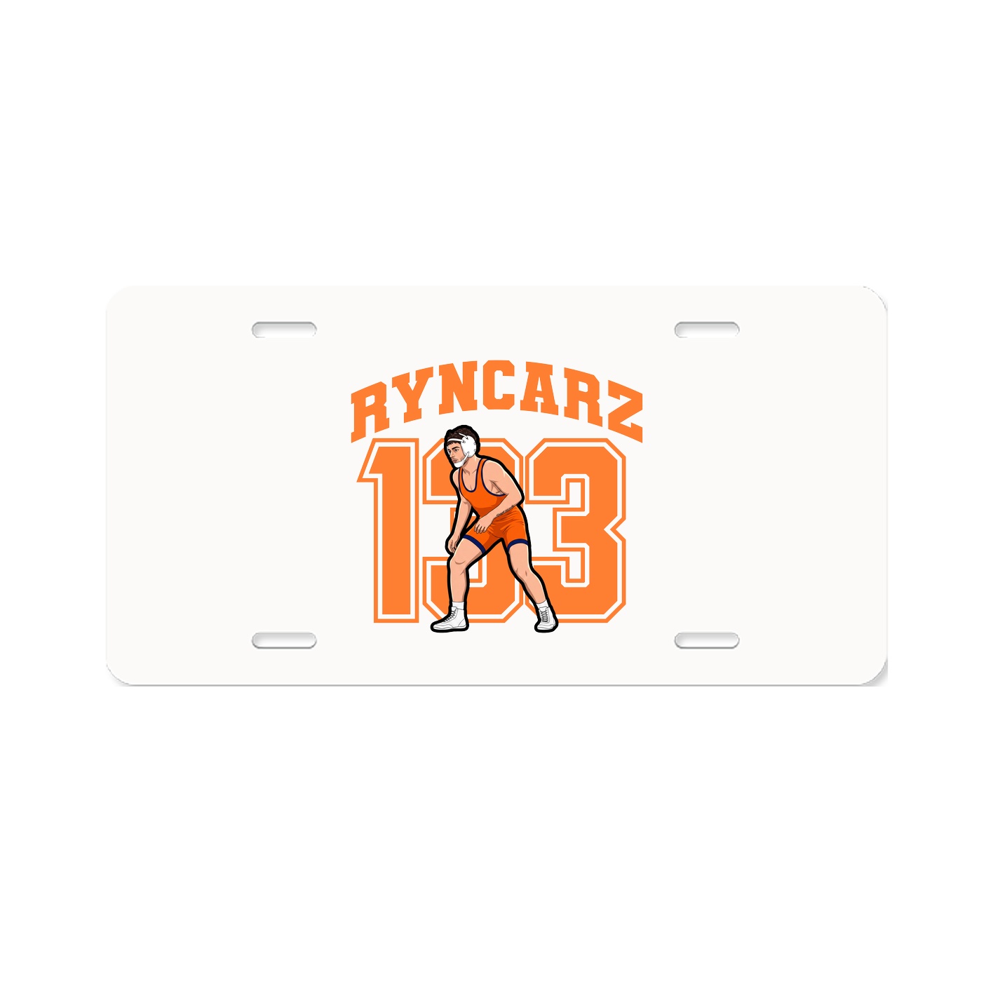 License Plate — Number in Classic