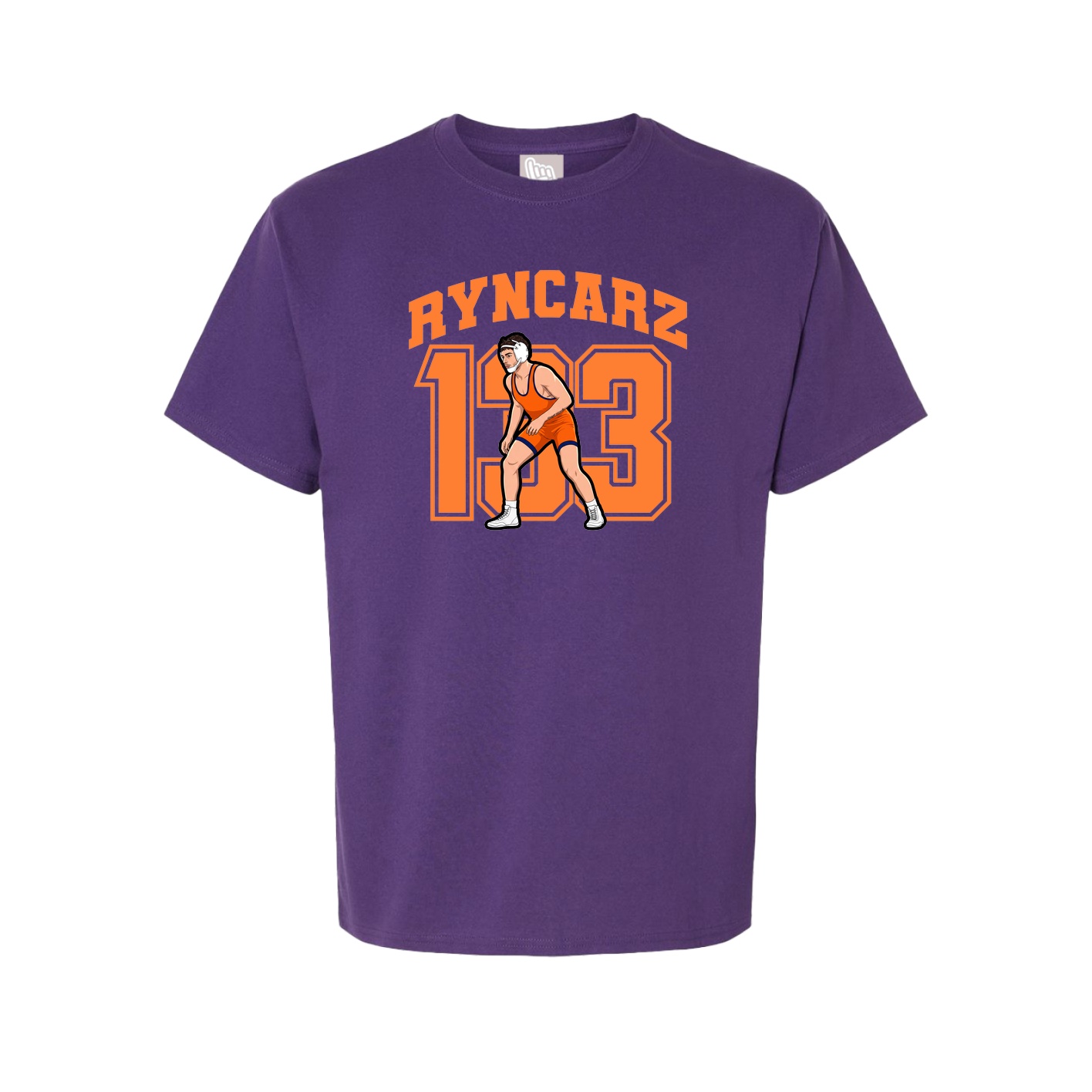Youth Tee — Number in Purple
