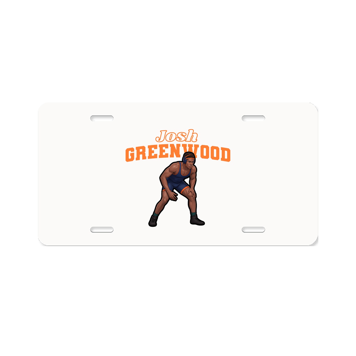 License Plate — Name Arch in Classic