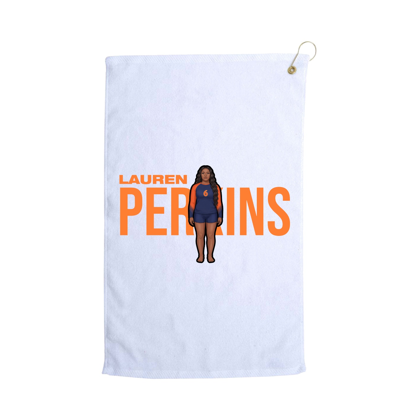 Golf Towel — Player Name in White