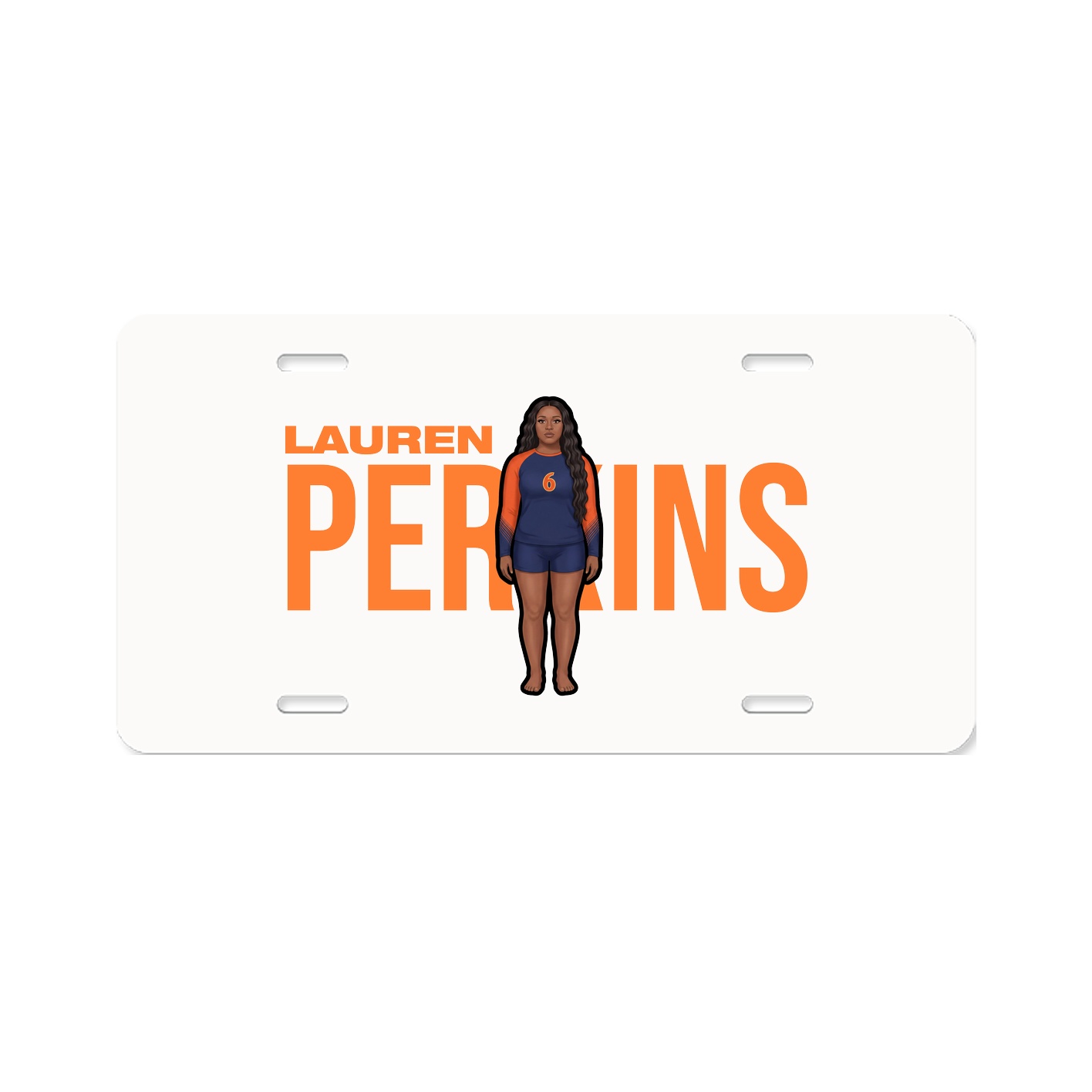 License Plate — Player Name in Classic