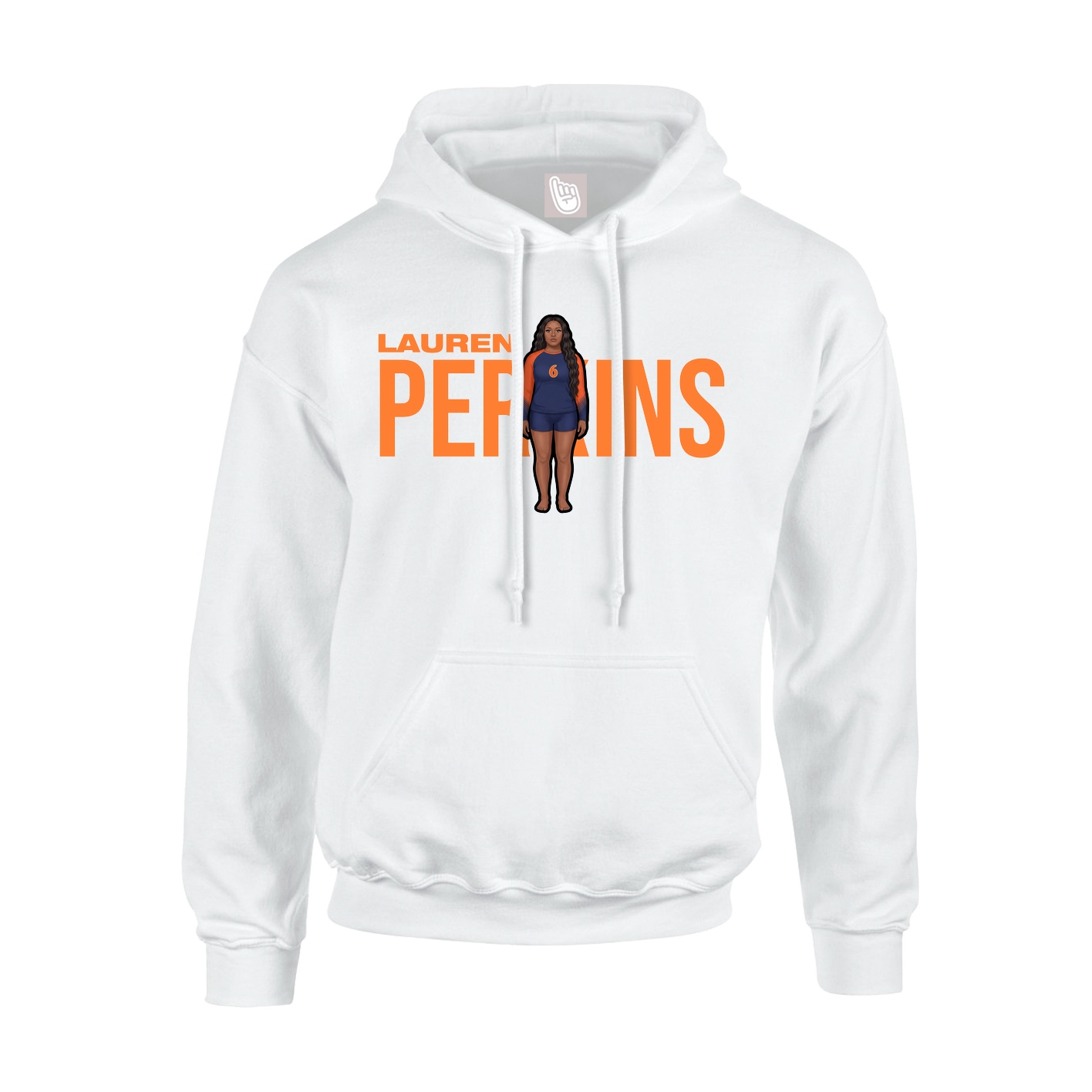 Youth Hoodie — Player Name in White
