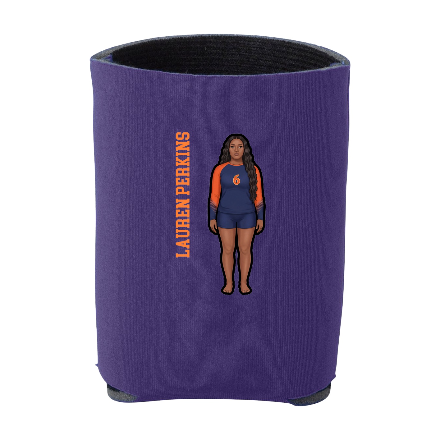 Can Holder — Name Vertical in Purple