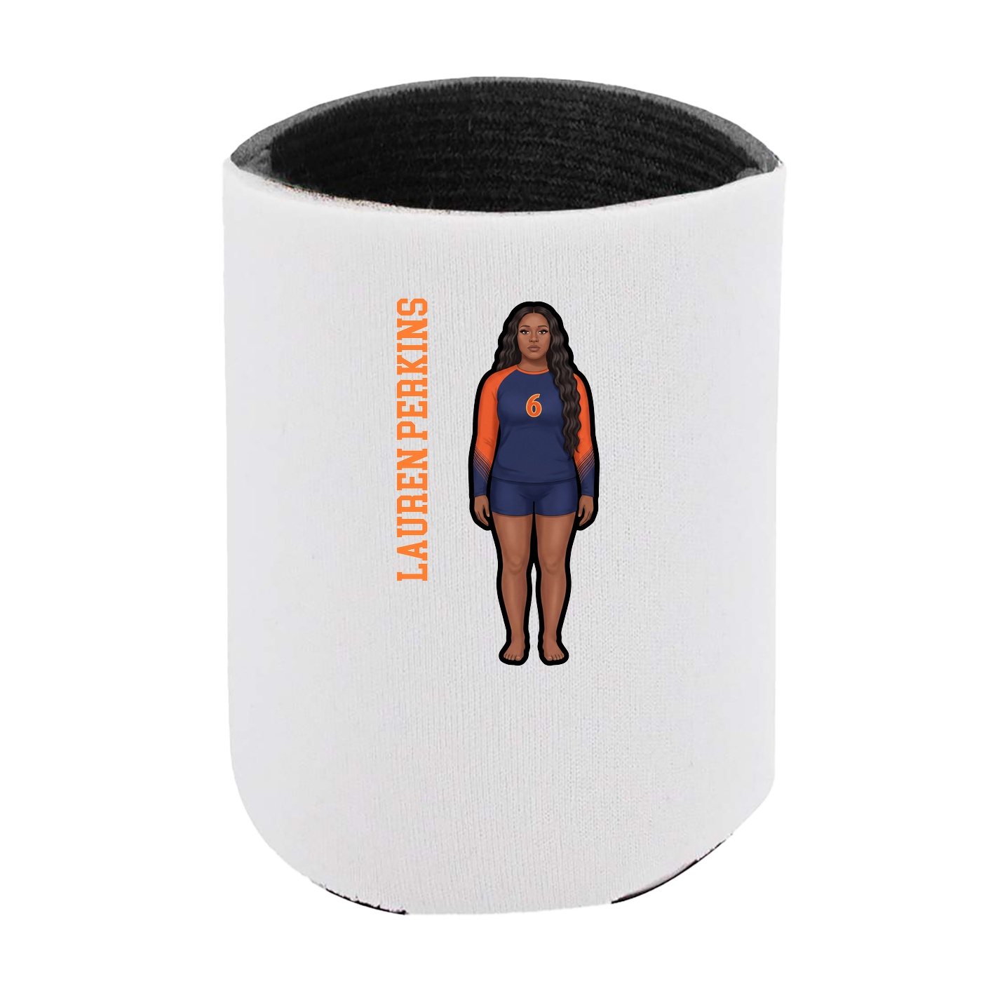 Can Holder — Name Vertical in White
