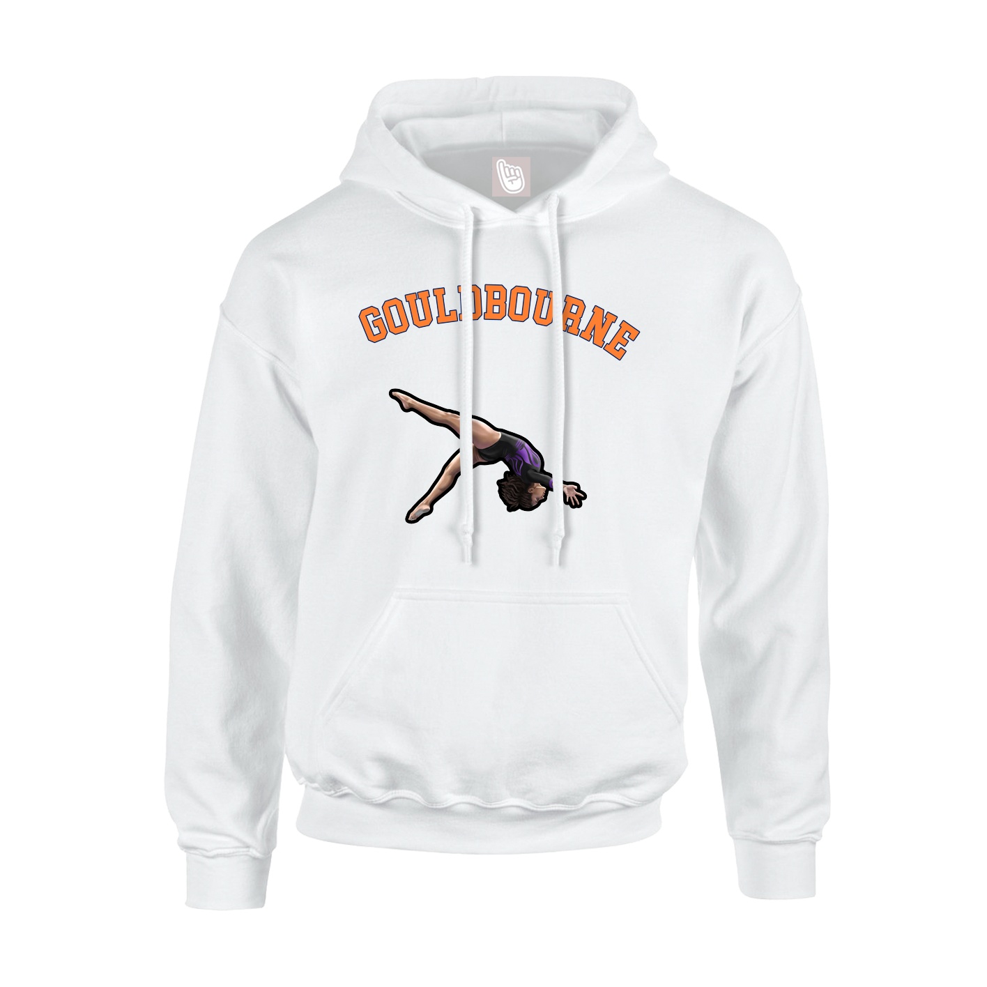 Youth Hoodie — Shirsey Arch in White