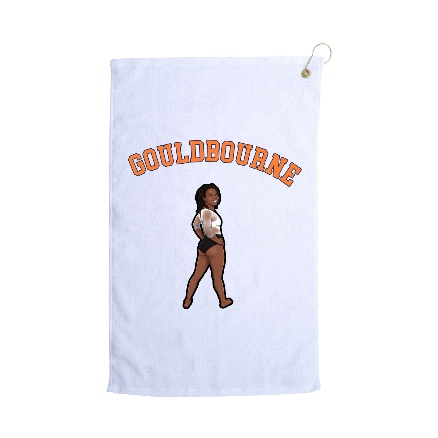 Golf Towel — Shirsey Arch in White