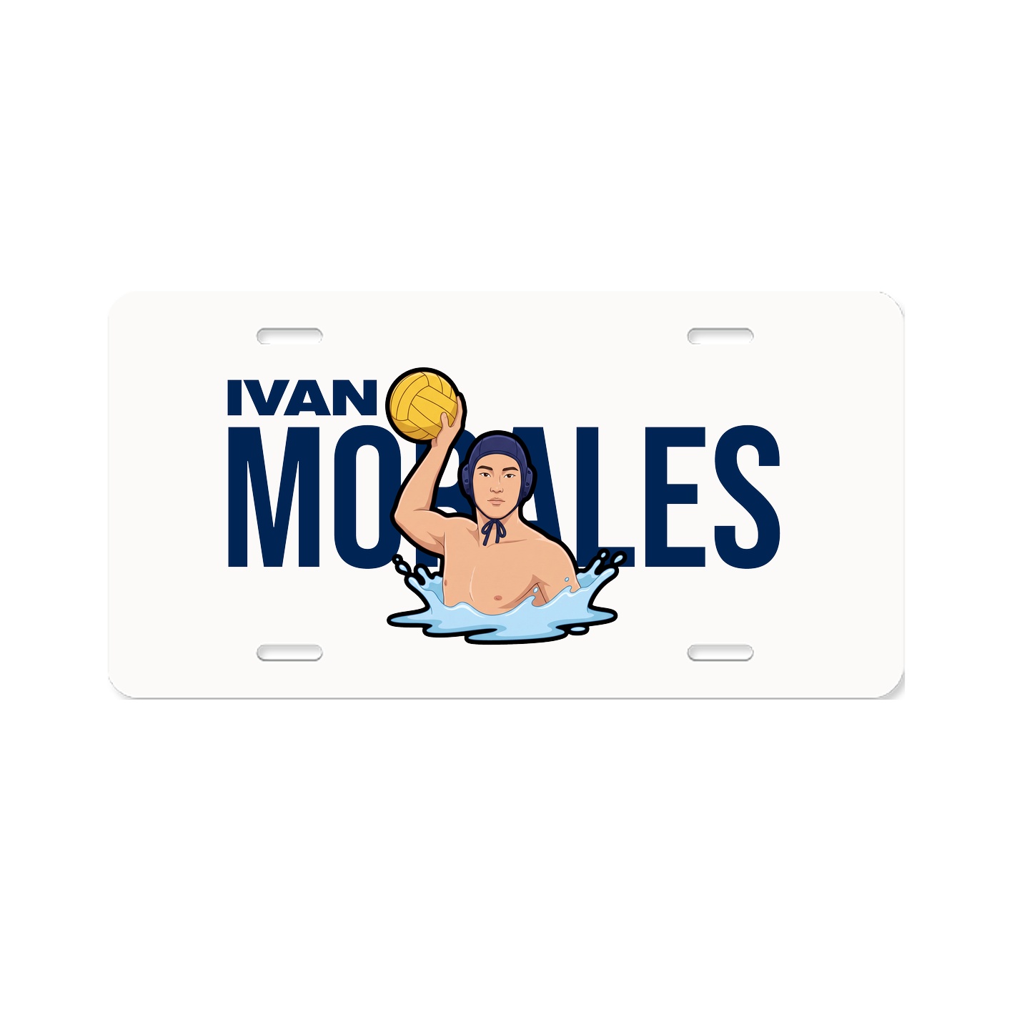 License Plate — Player Name in Classic