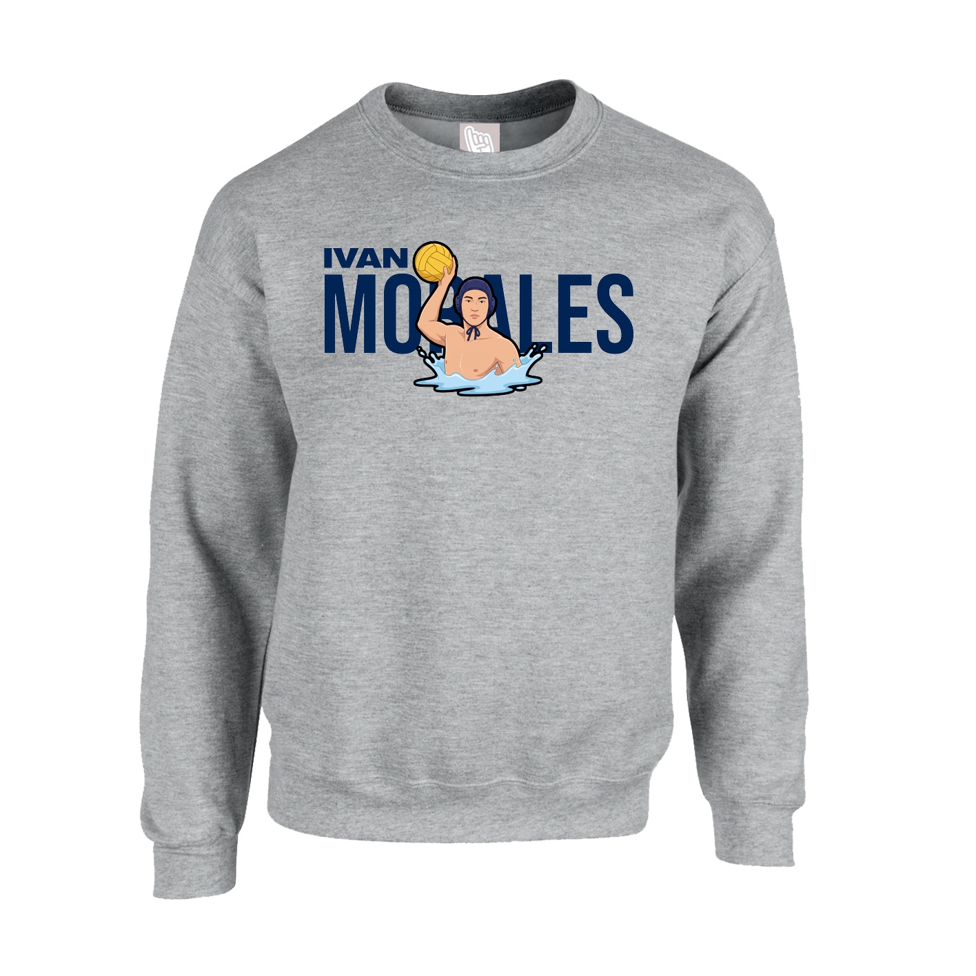 Fleece Crew — Player Name in Grey