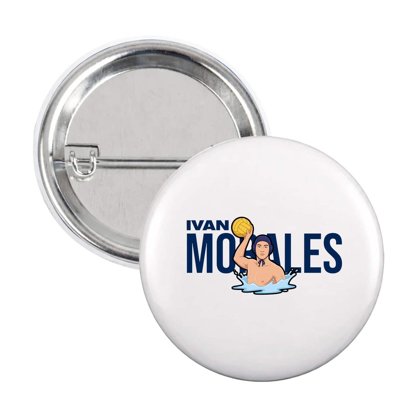 Game Day Button — Player Name in White