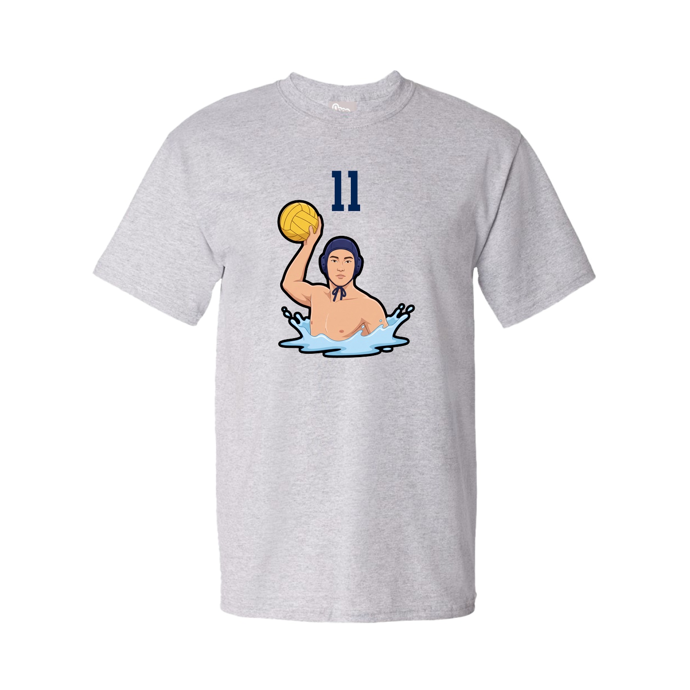 Youth Tee — Number Top in Grey