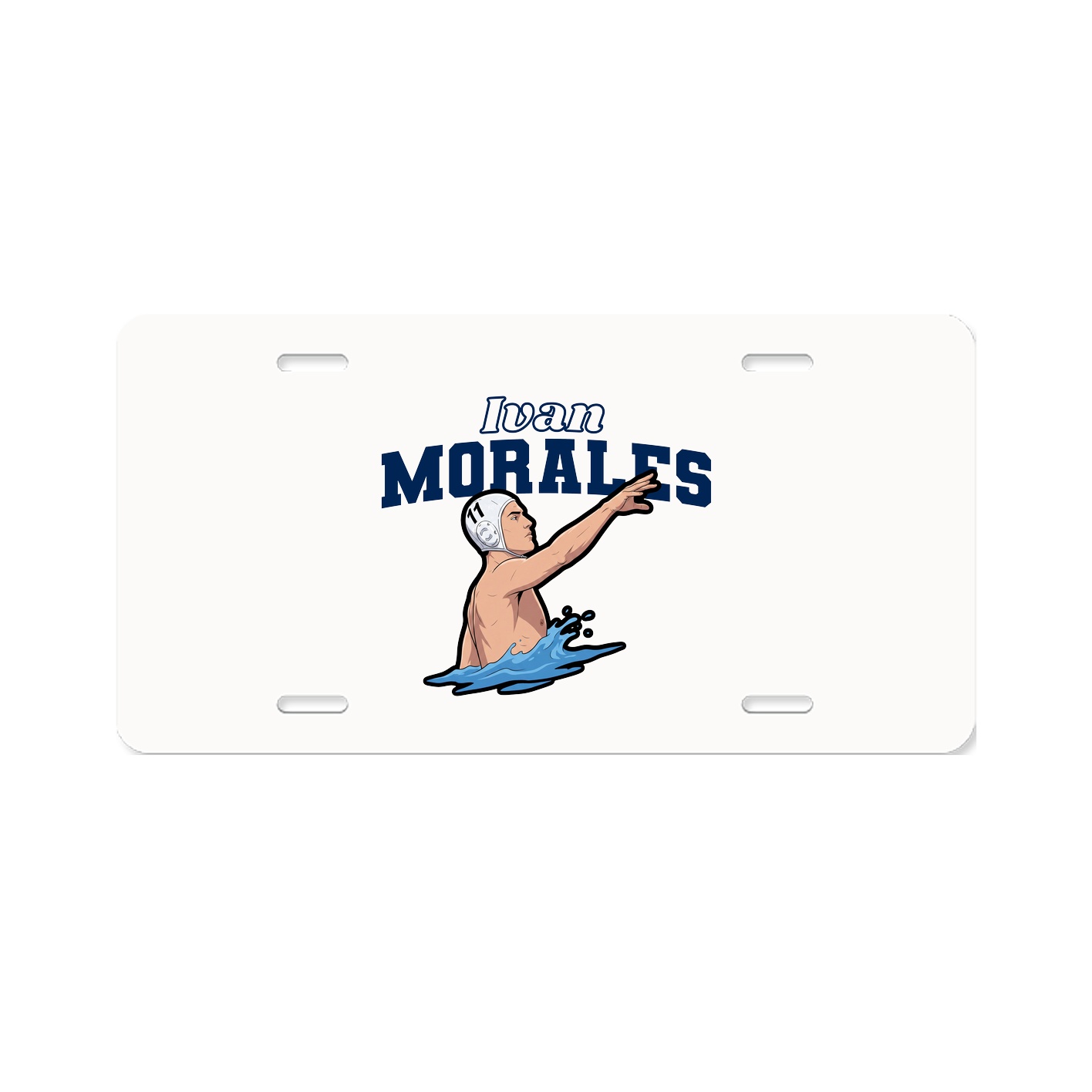 License Plate — Name Arch in Classic