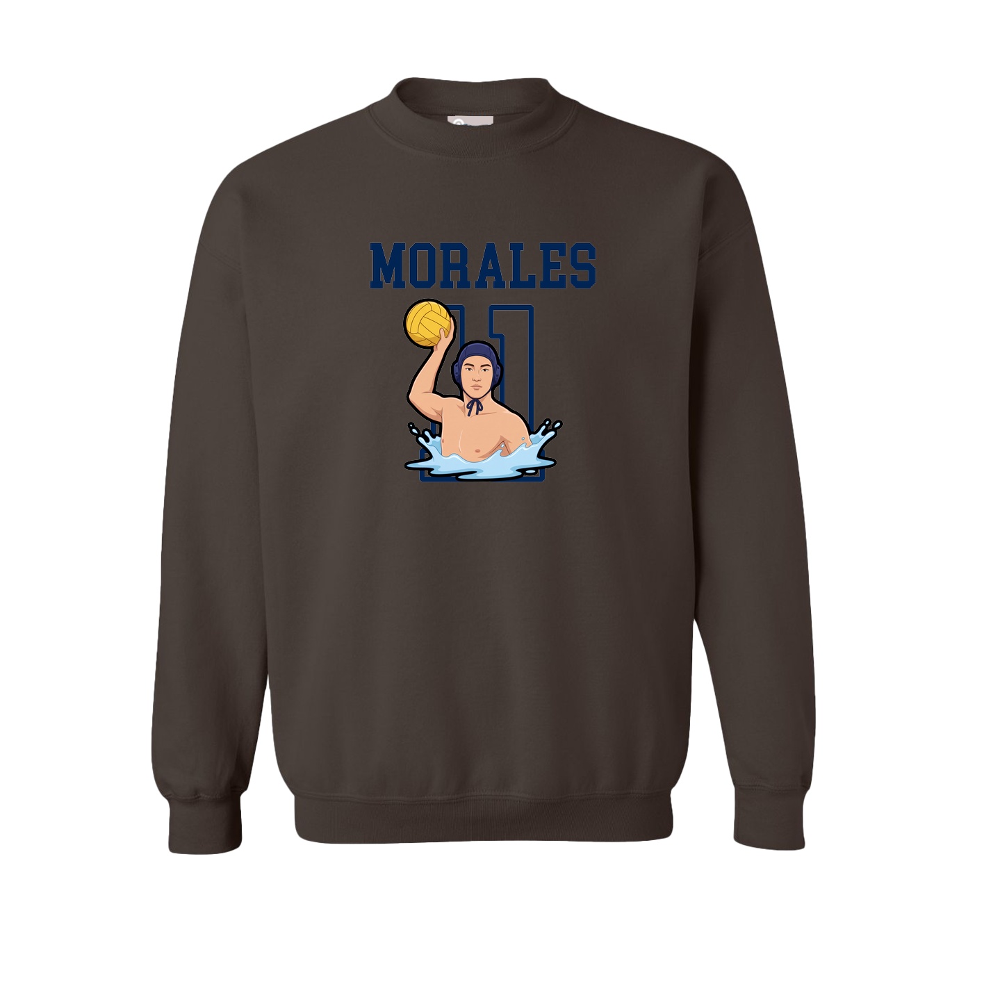 Fleece Crew — Shirsey in Brown