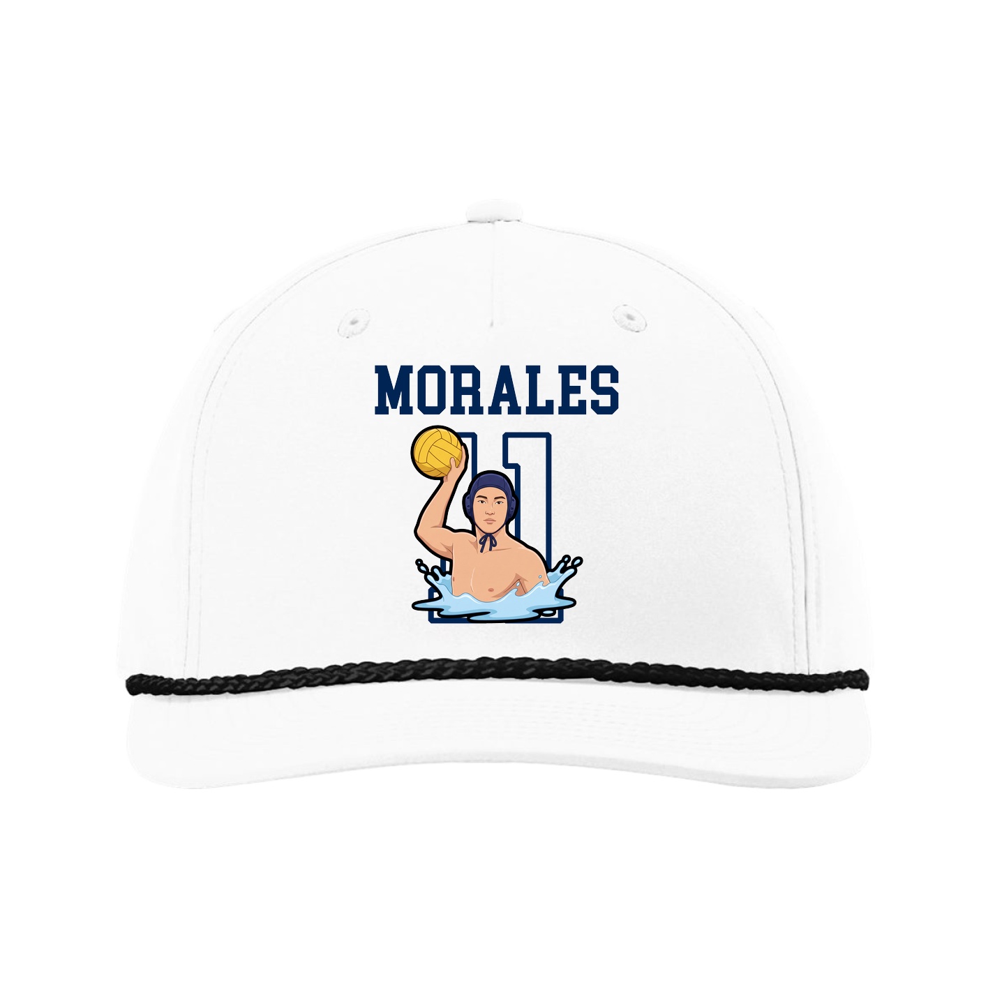 Five-Panel Classic Rope Cap — Shirsey in White