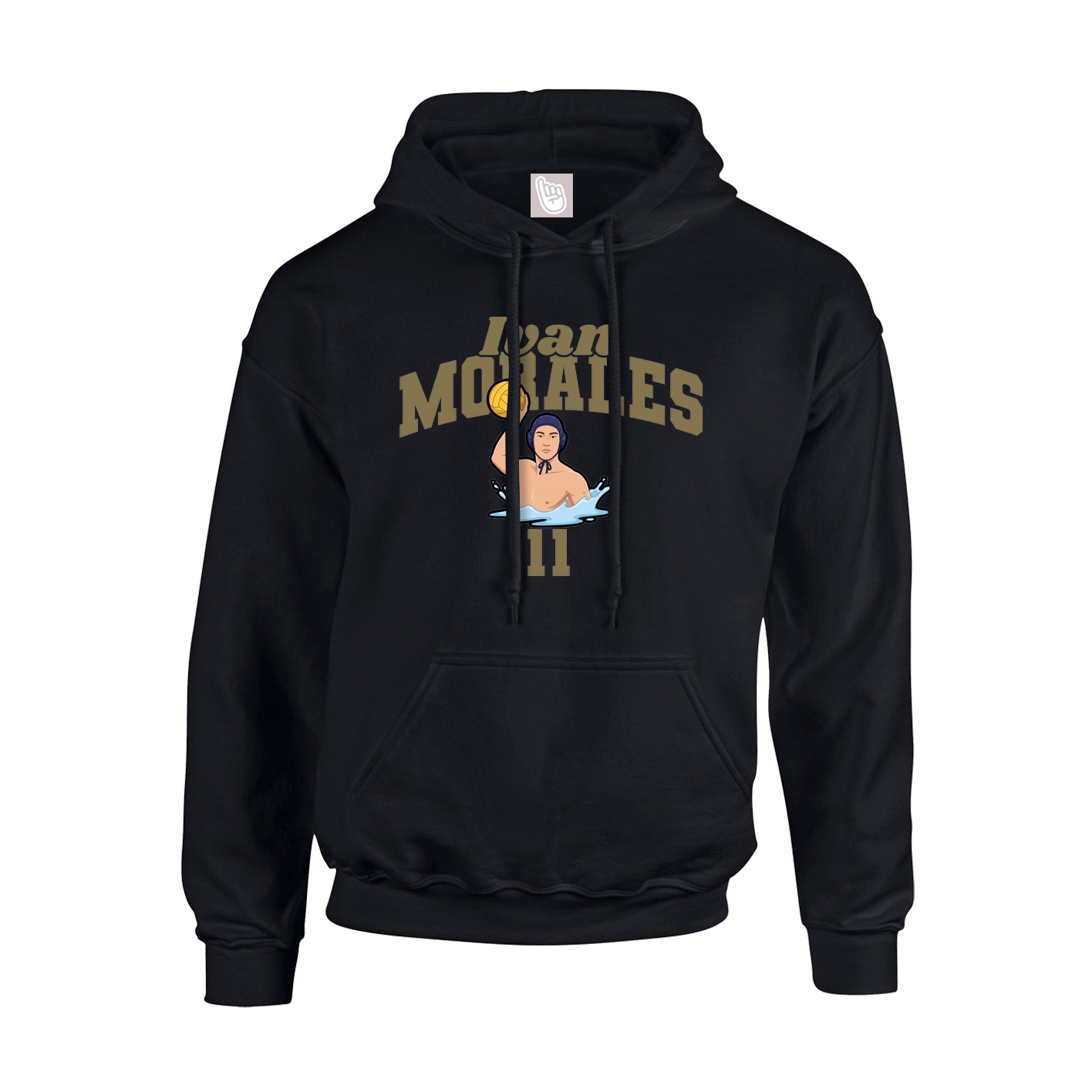 Youth Hoodie — Signature Arch in Black