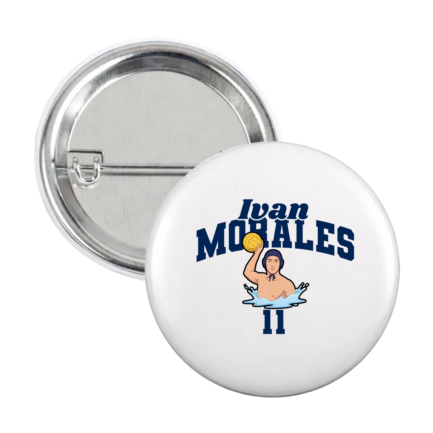 Game Day Button — Signature Arch in White