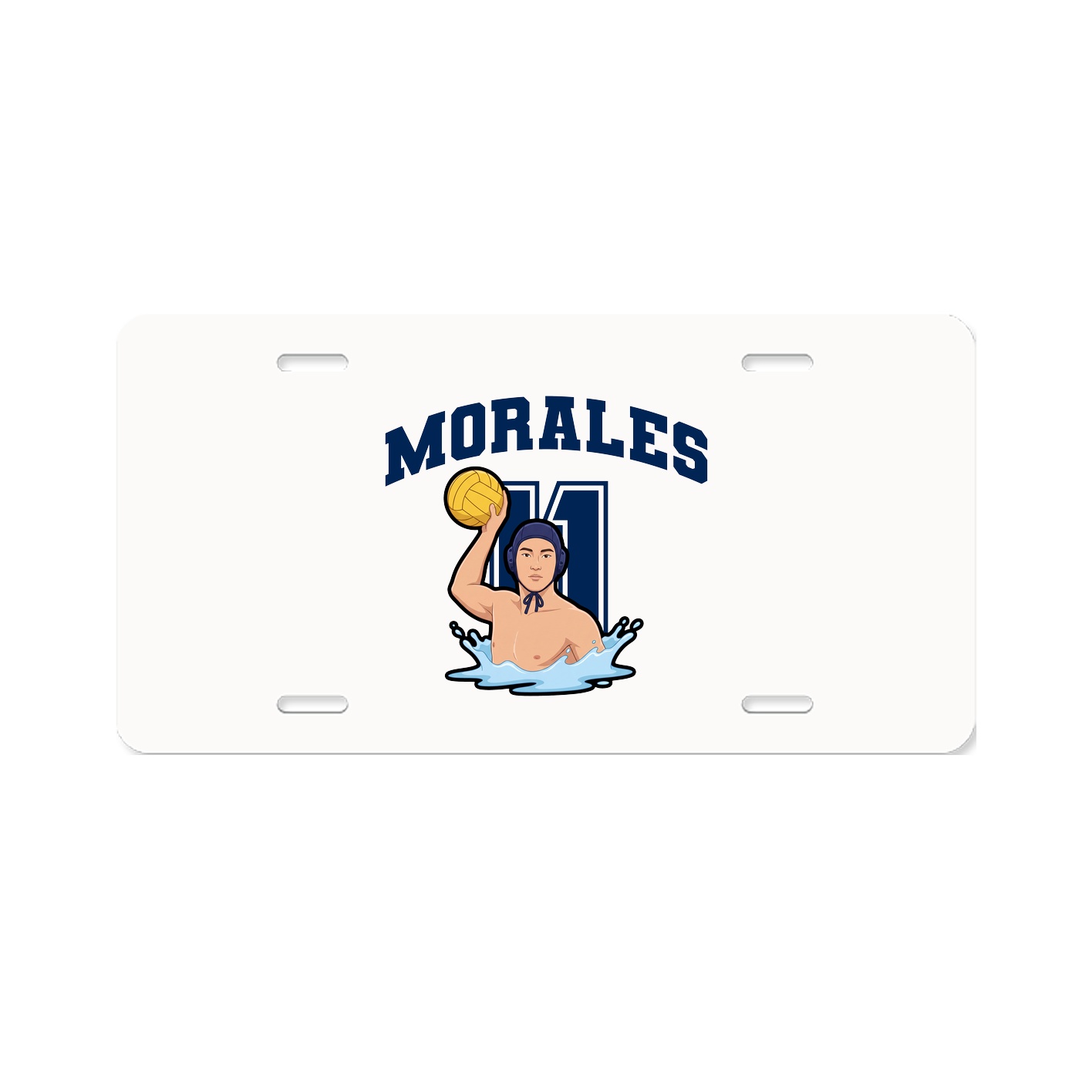 License Plate — Number in Classic