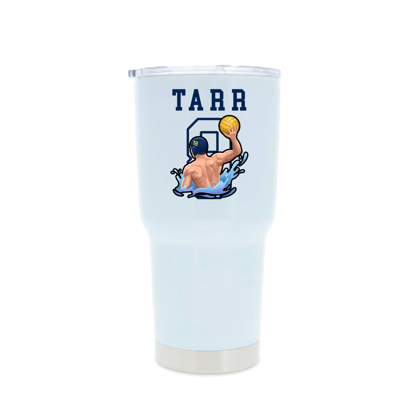 30oz Stainless Steel Tumbler — Shirsey in White
