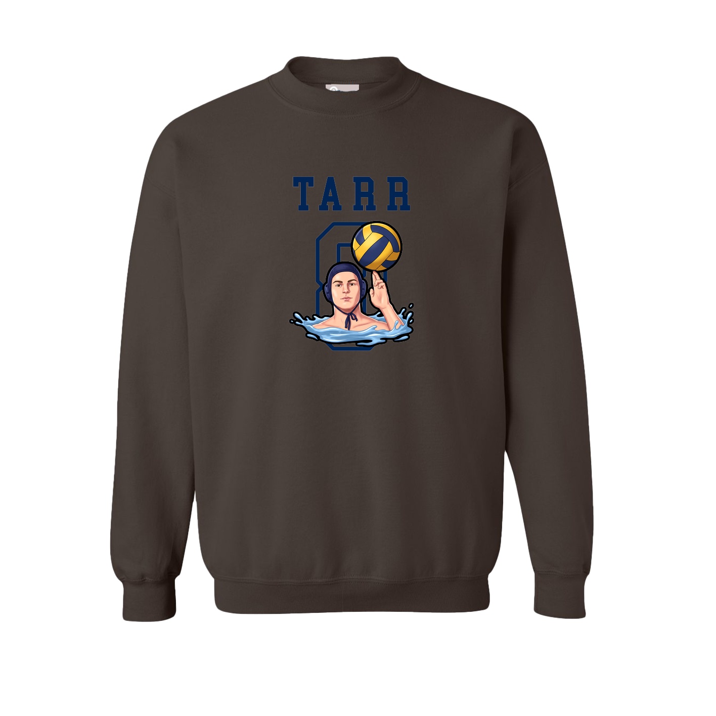 Fleece Crew — Shirsey in Brown