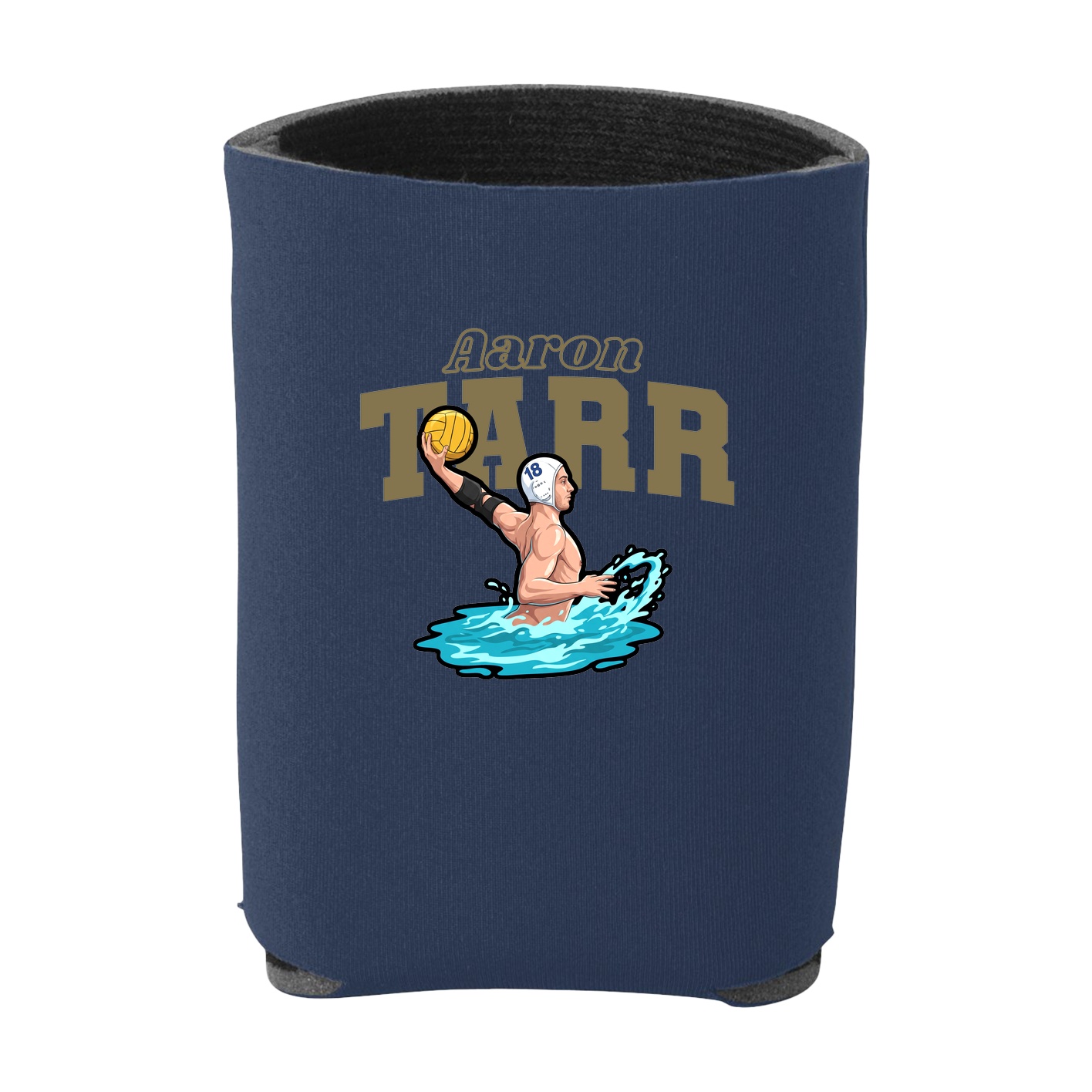 Can Holder — Name Arch in Navy