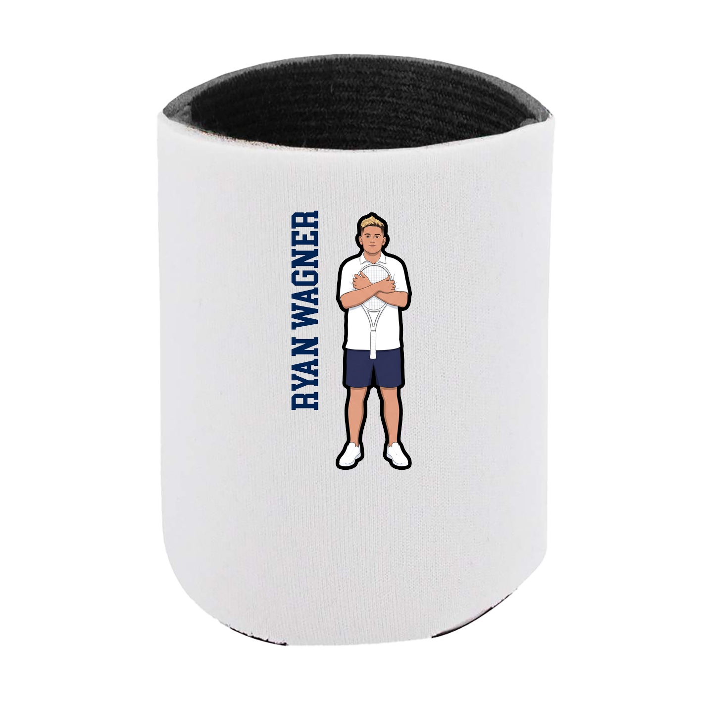Can Holder — Name Vertical in White