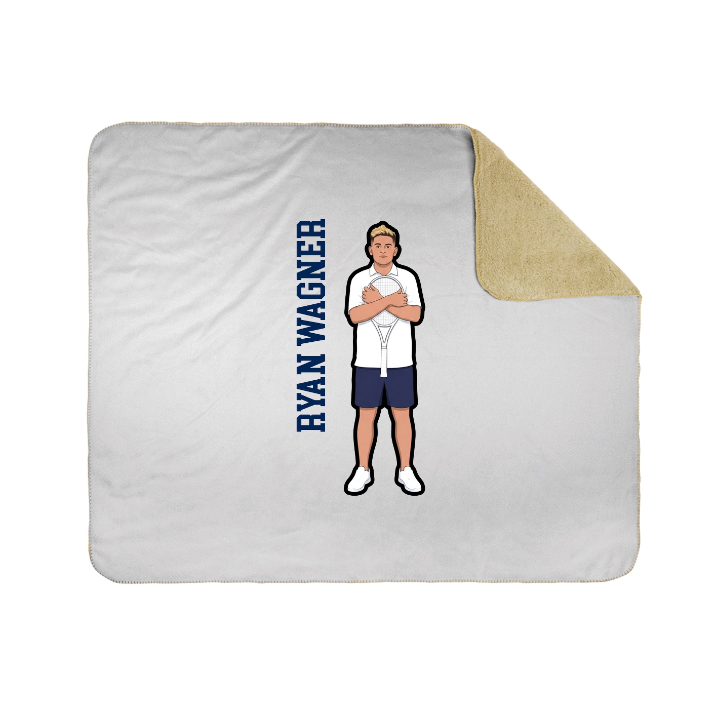 50x60 Sherpa Lined Throw Blanket