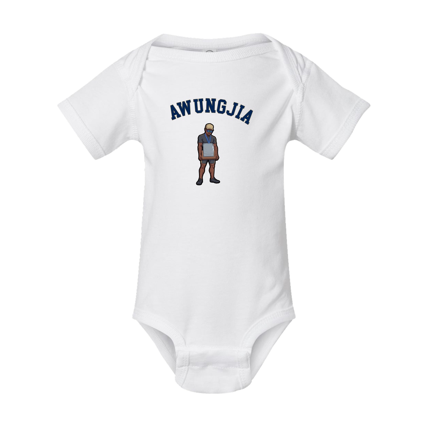 Baby Onesie — Shirsey Arch in White
