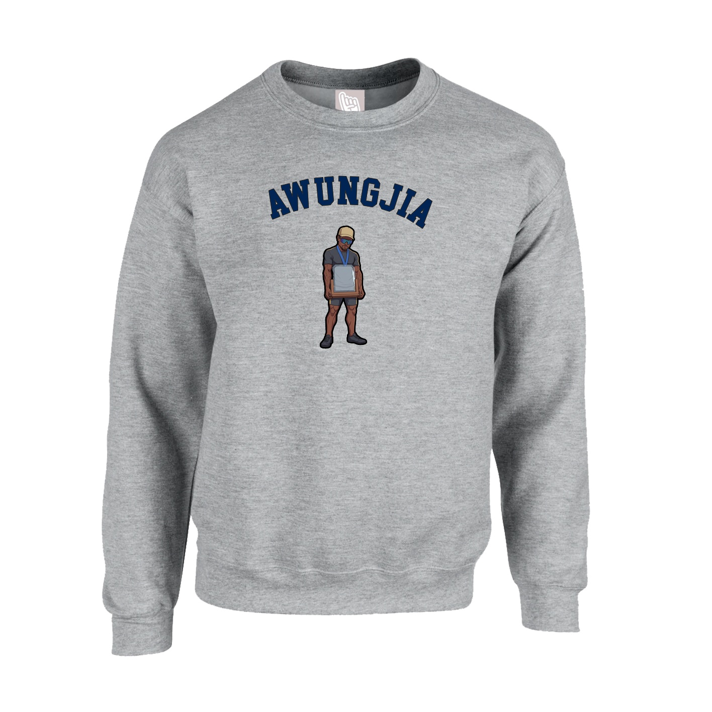 Fleece Crew — Shirsey Arch in Grey