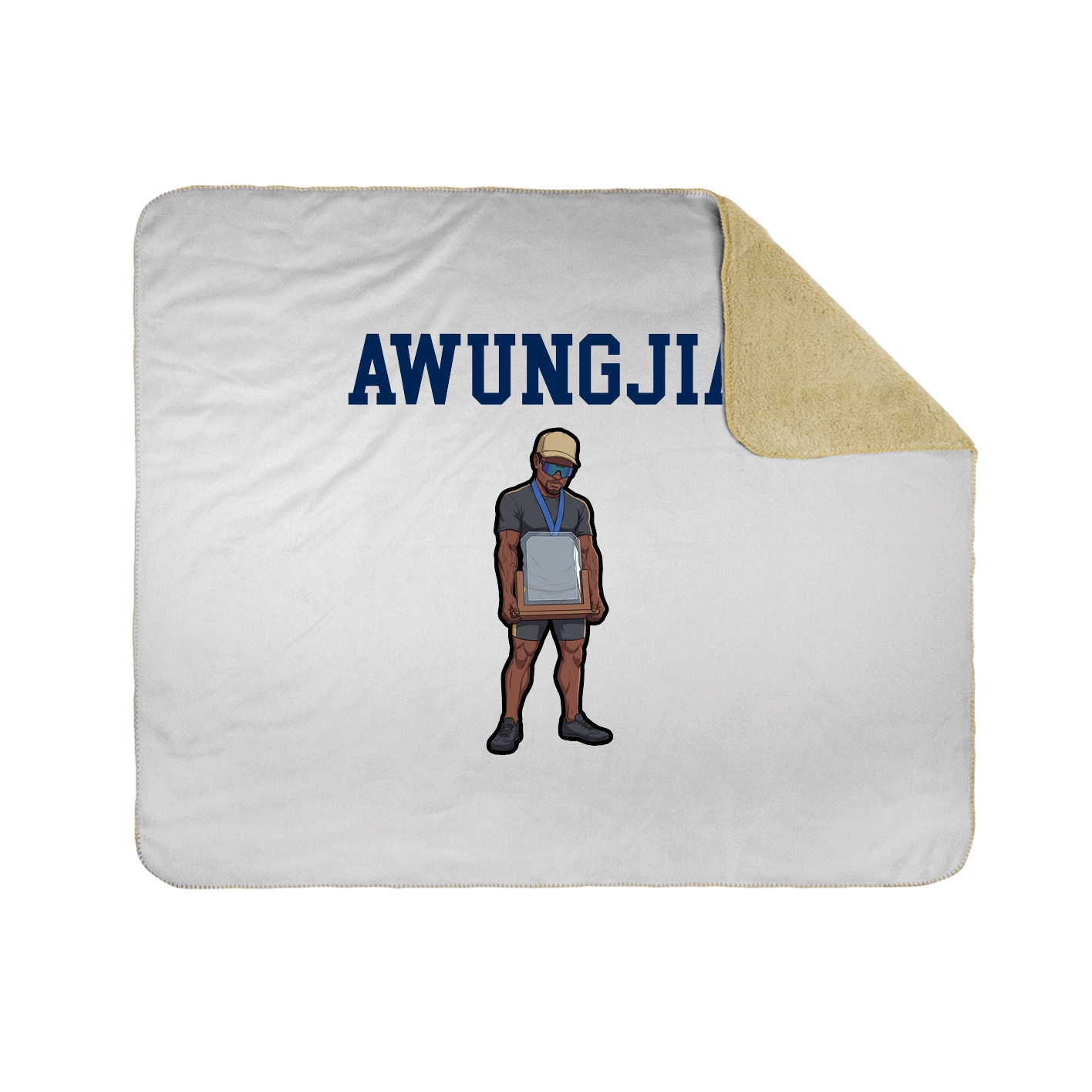 Throw Blanket — Shirsey in White