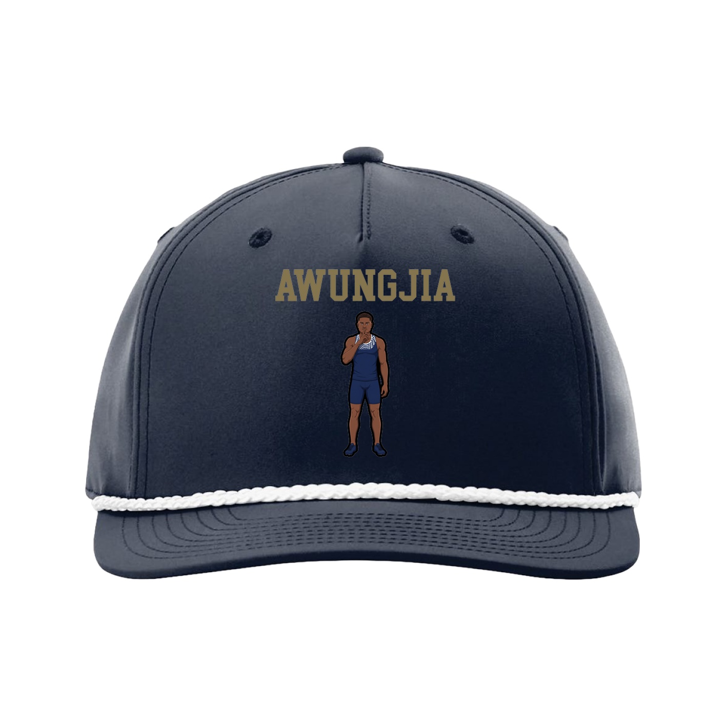 Five-Panel Classic Rope Cap — Shirsey in Navy