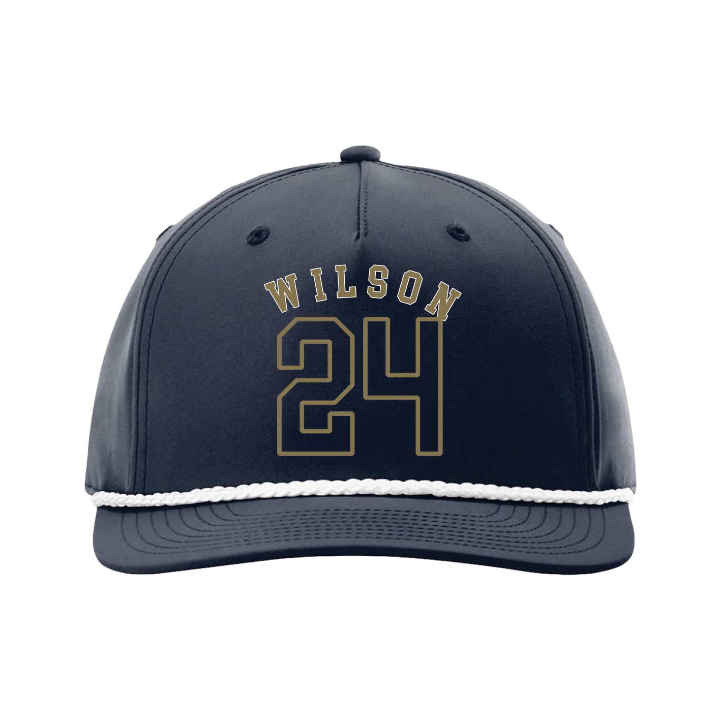 Five-Panel Classic Rope Cap — Shirsey Arch in Navy