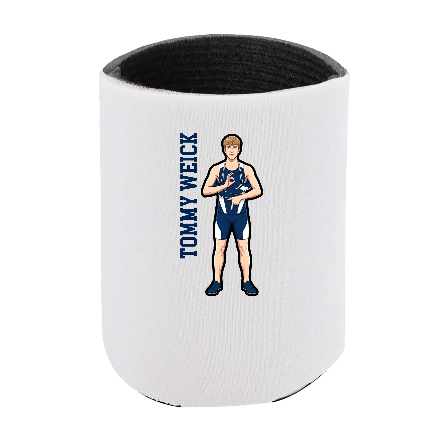 Can Holder — Name Vertical in White