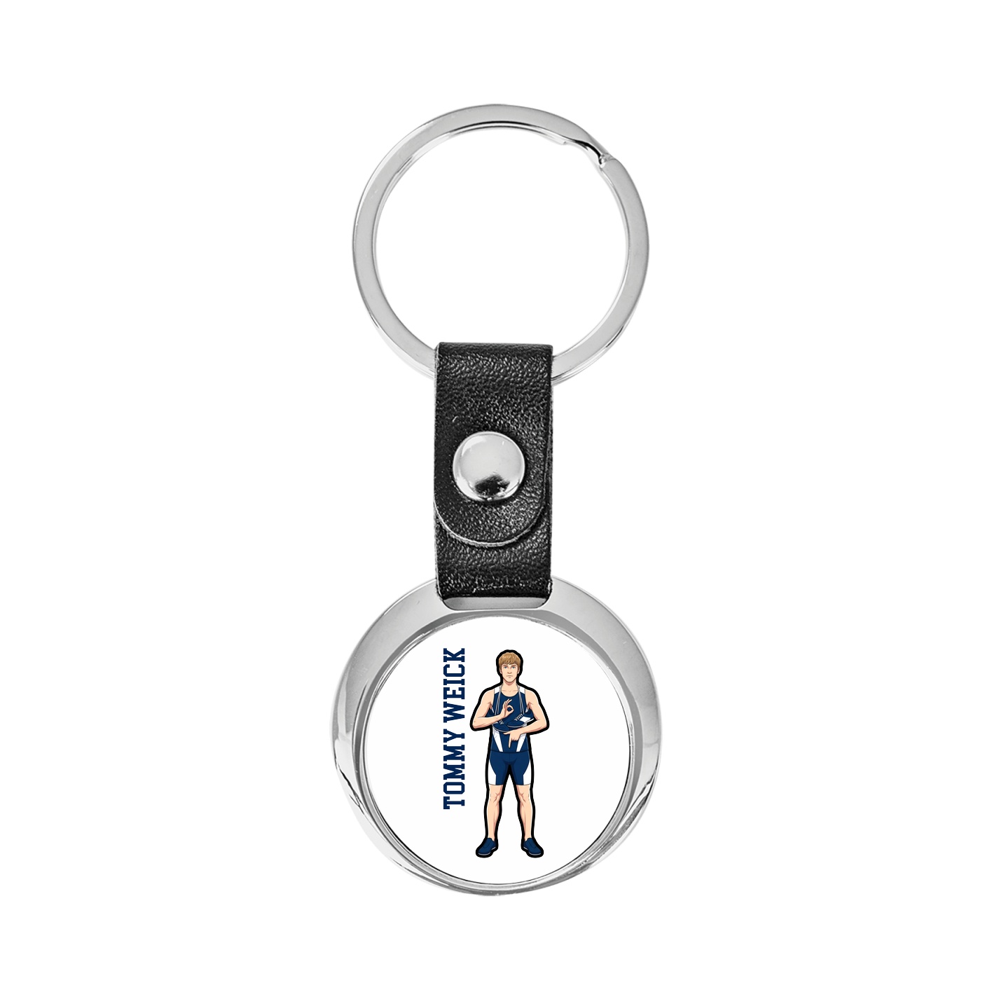 Key Chain — Name Vertical in Classic