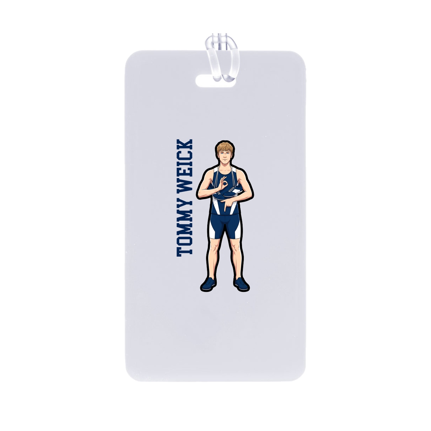 Bag Tag — Name Vertical in Classic