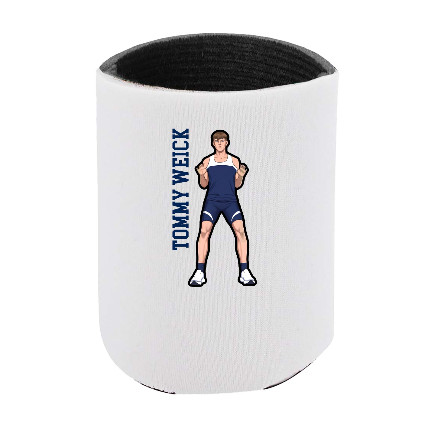 Can Holder — Name Vertical in White