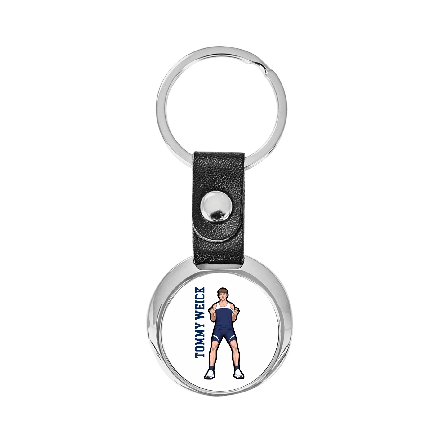 Key Chain — Name Vertical in Classic