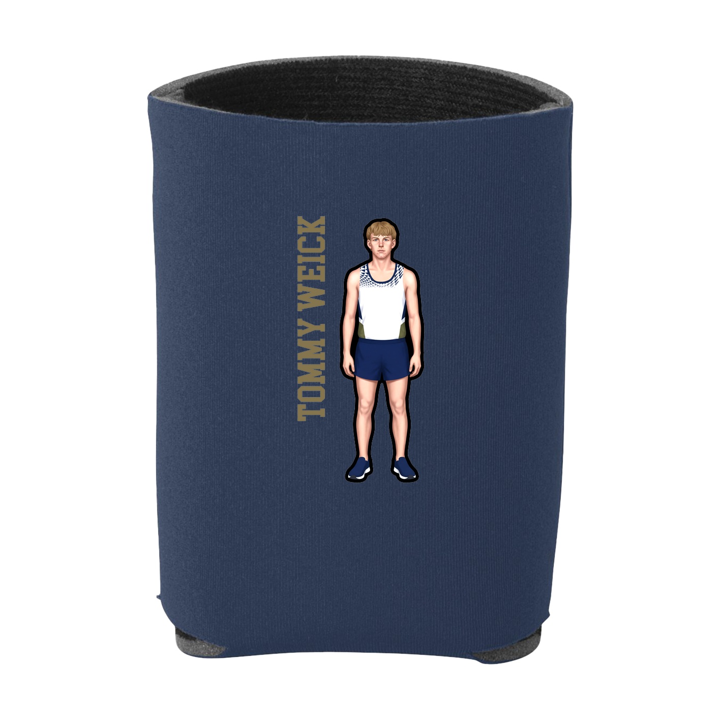 Can Holder — Name Vertical in Navy