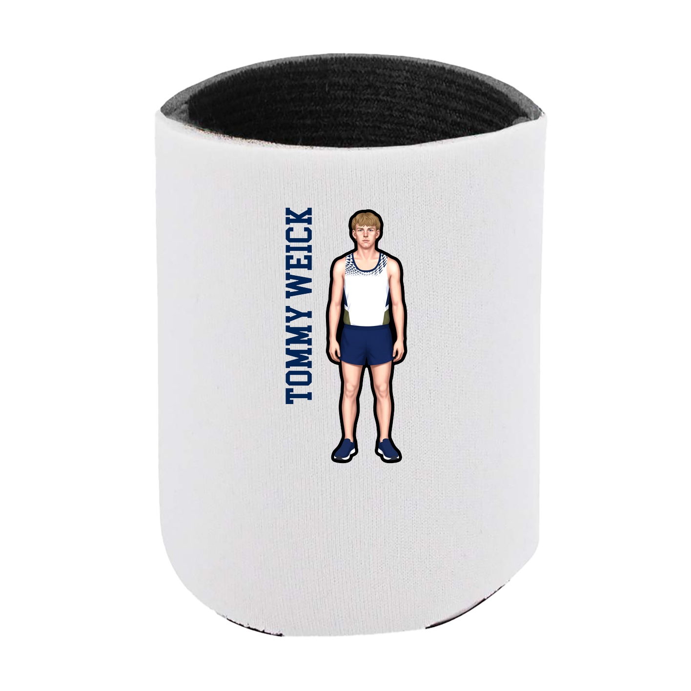Can Holder — Name Vertical in White