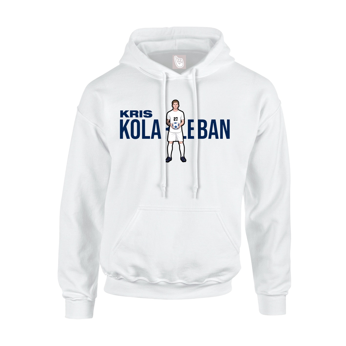 Youth Hoodie — Player Name in White