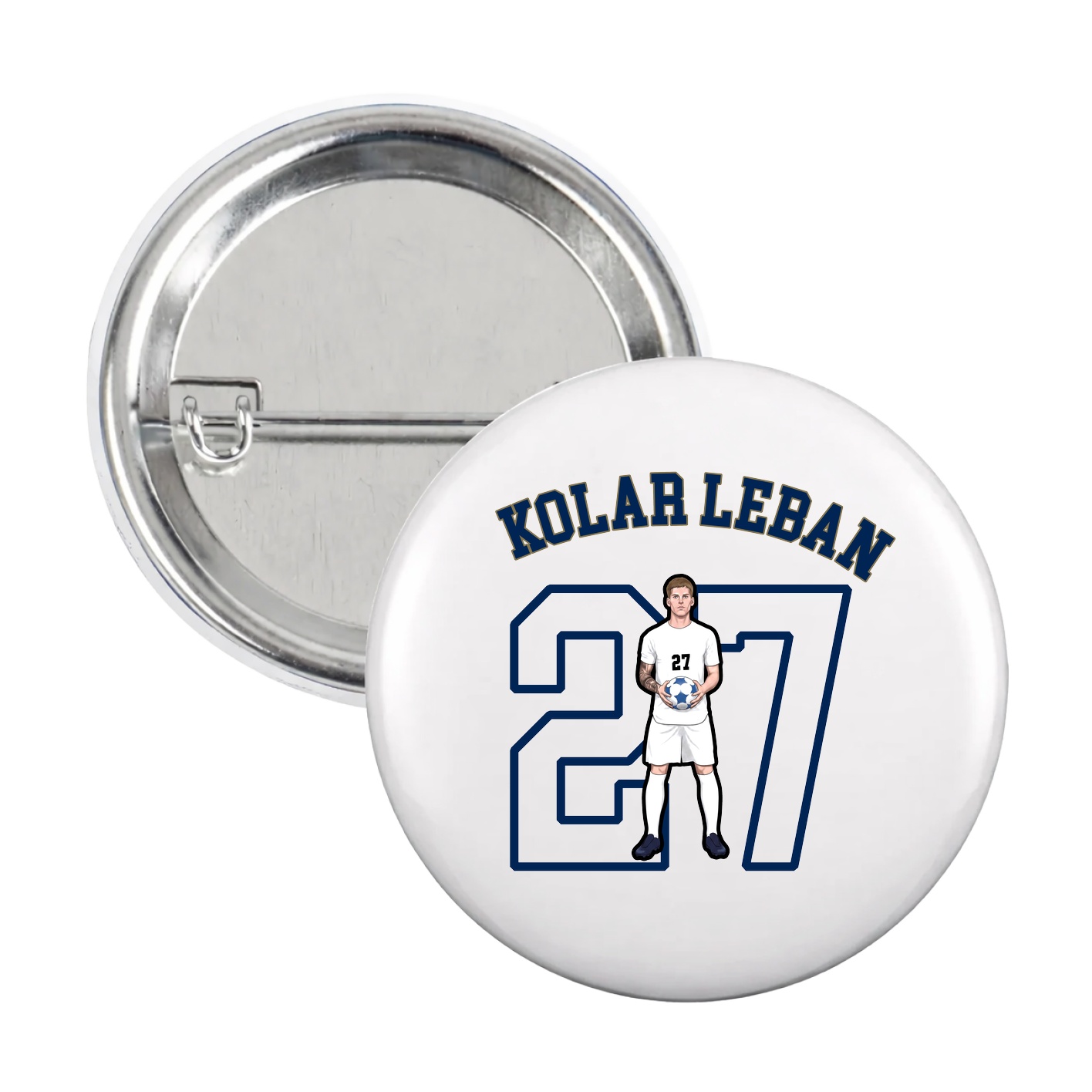 Game Day Button — Shirsey Arch in White