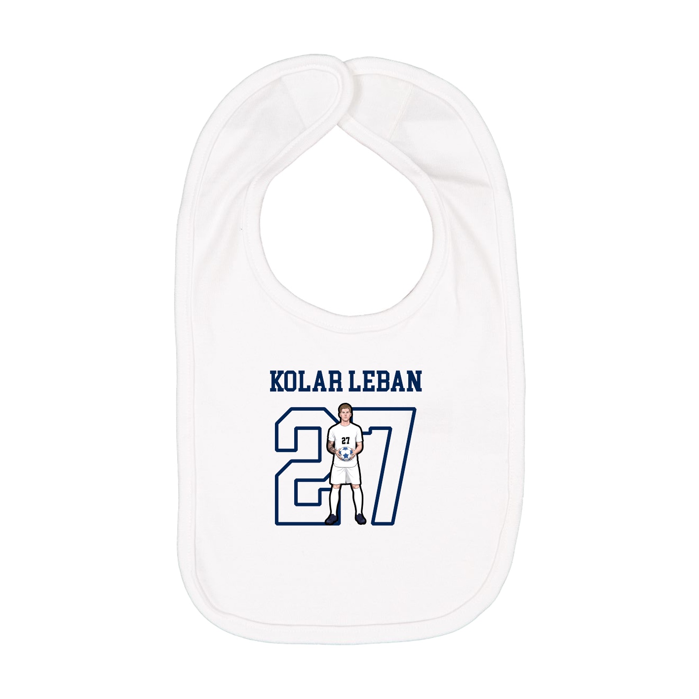 Infant Bib — Shirsey in White