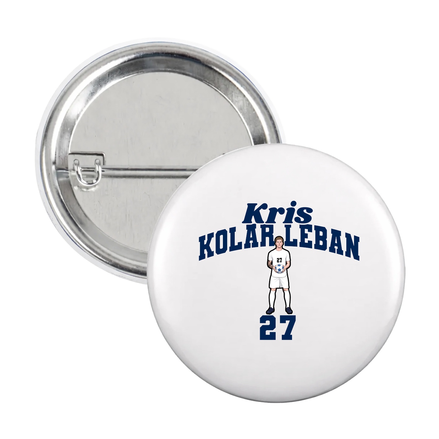 Game Day Button — Signature Arch in White