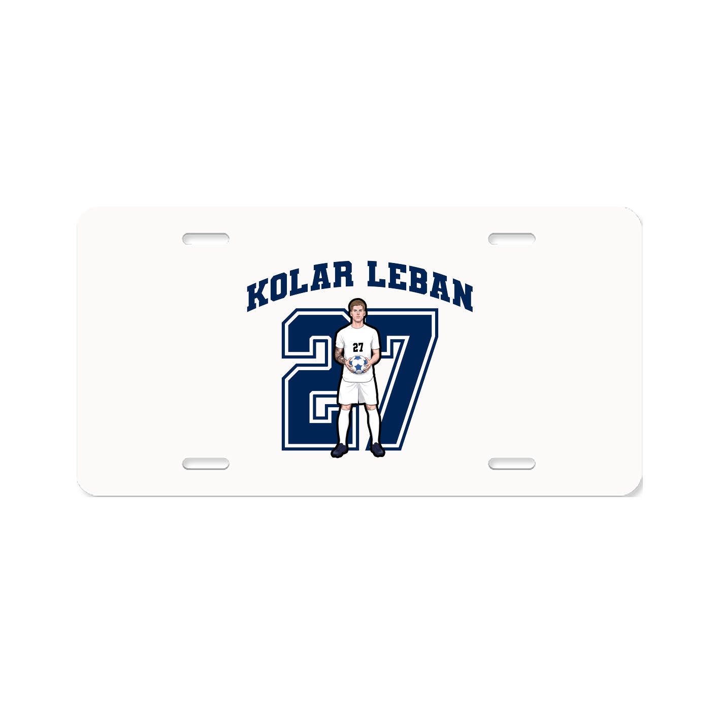 License Plate — Number in Classic
