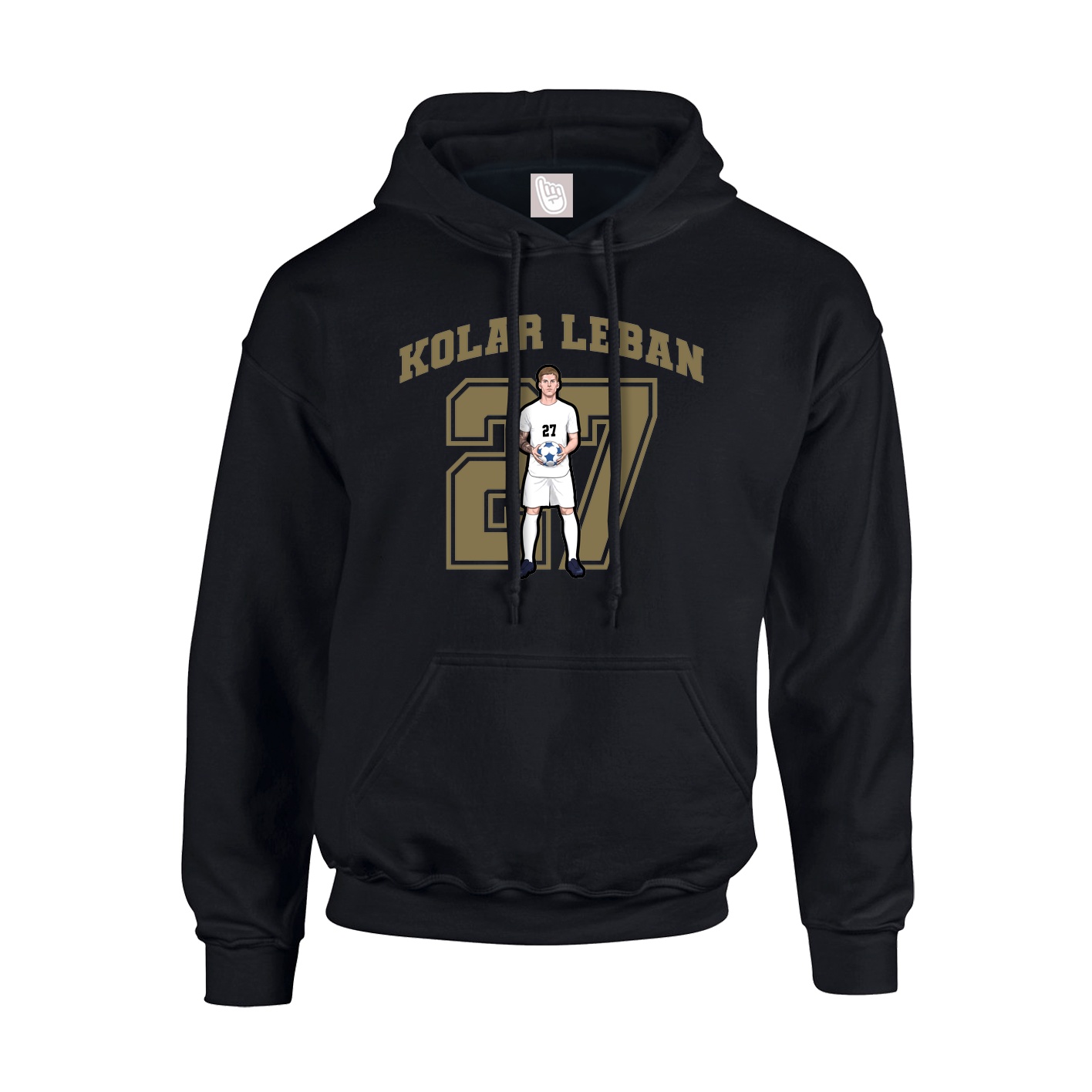 Hoodie — Number in Black