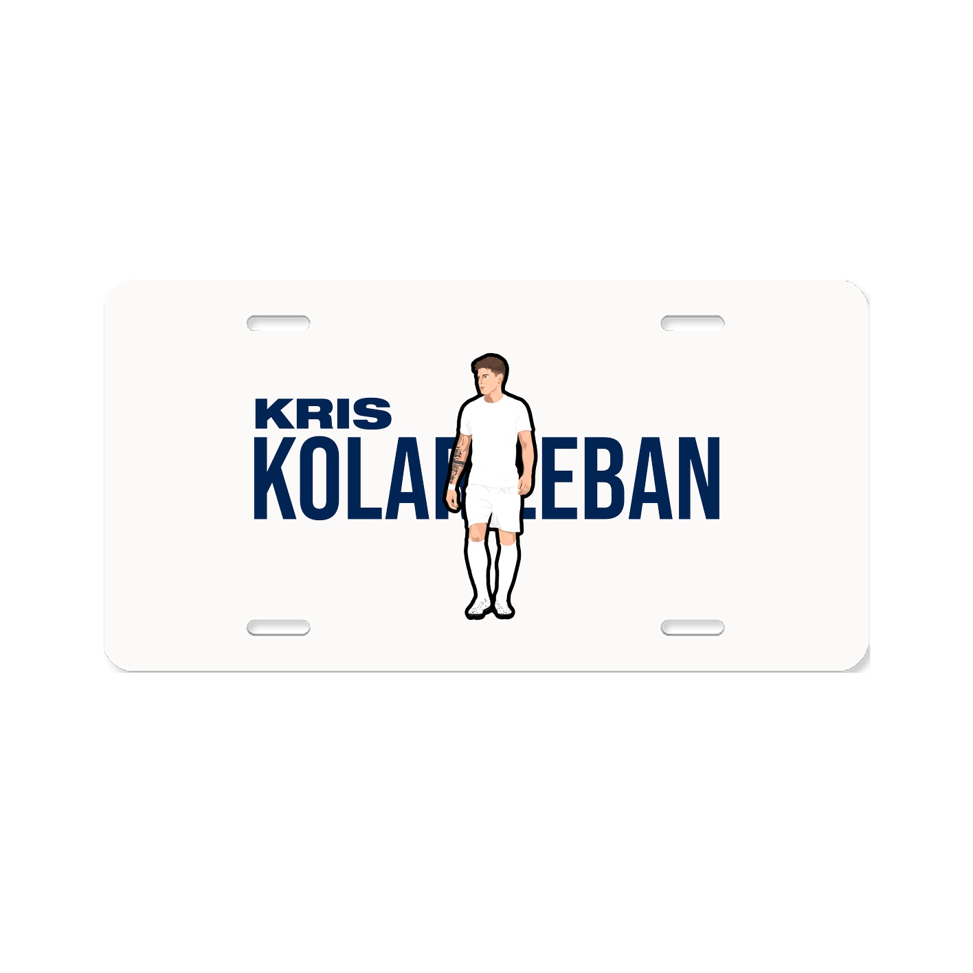 License Plate — Player Name in Classic