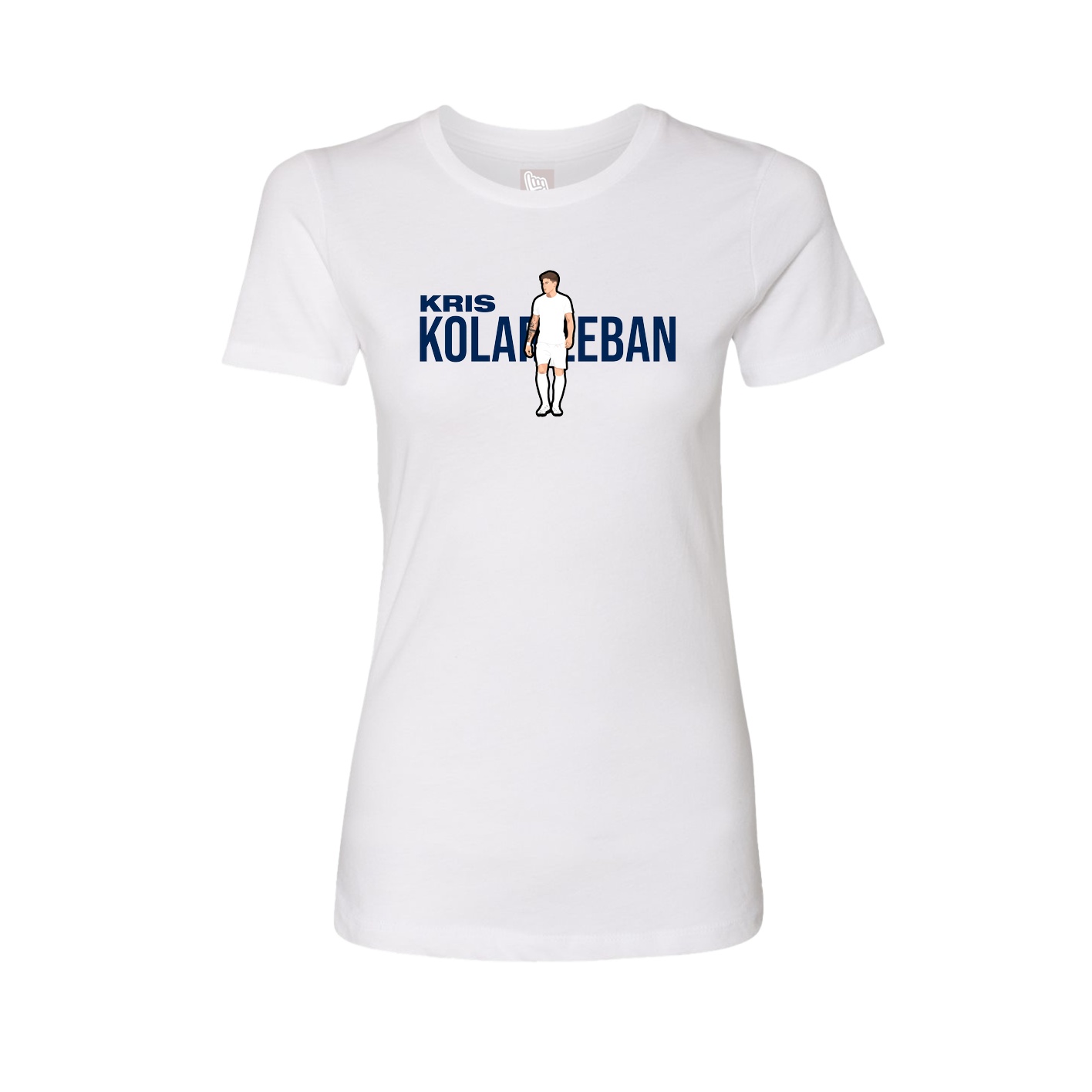 Womens Tee — Player Name in White