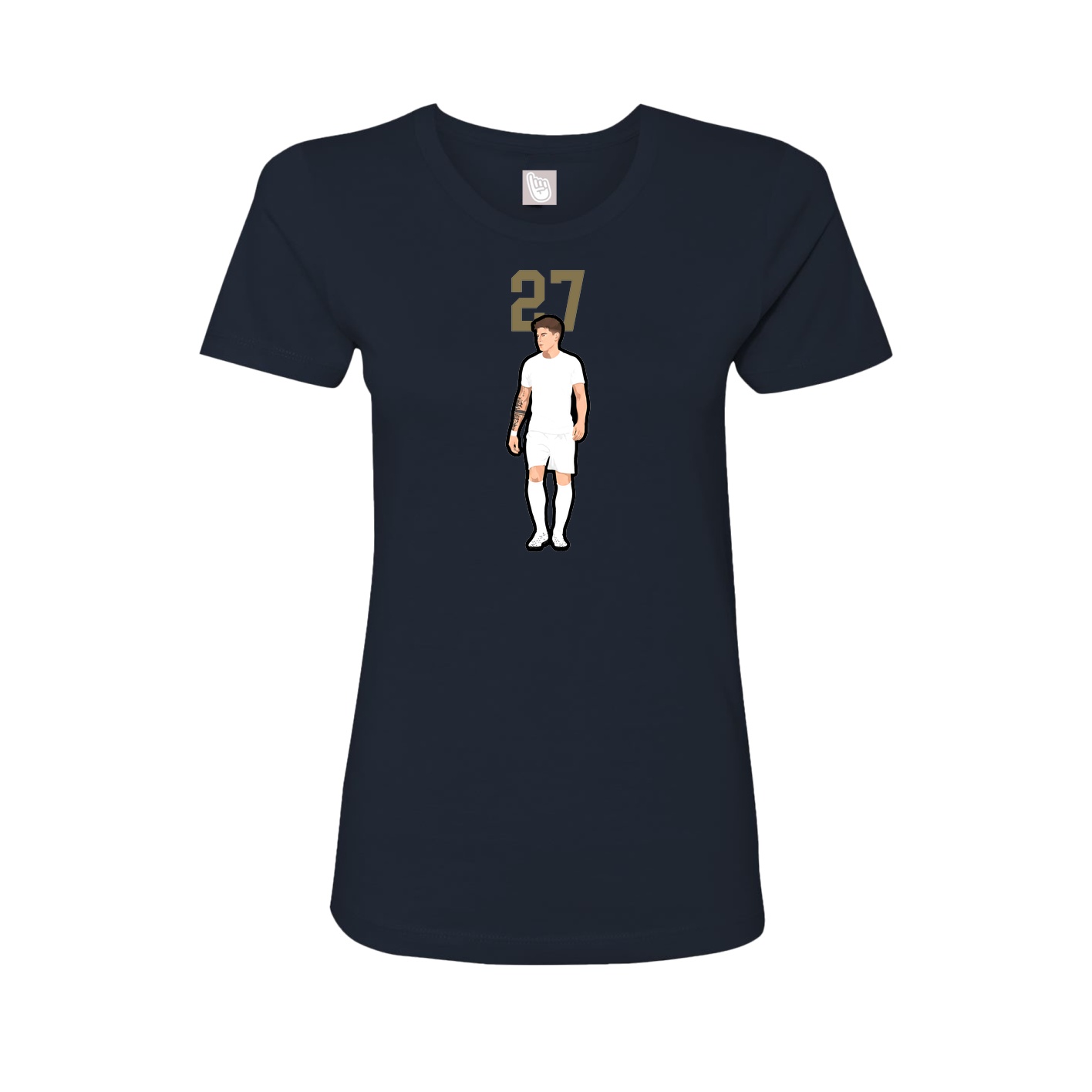 Womens Tee — Number Top in Navy