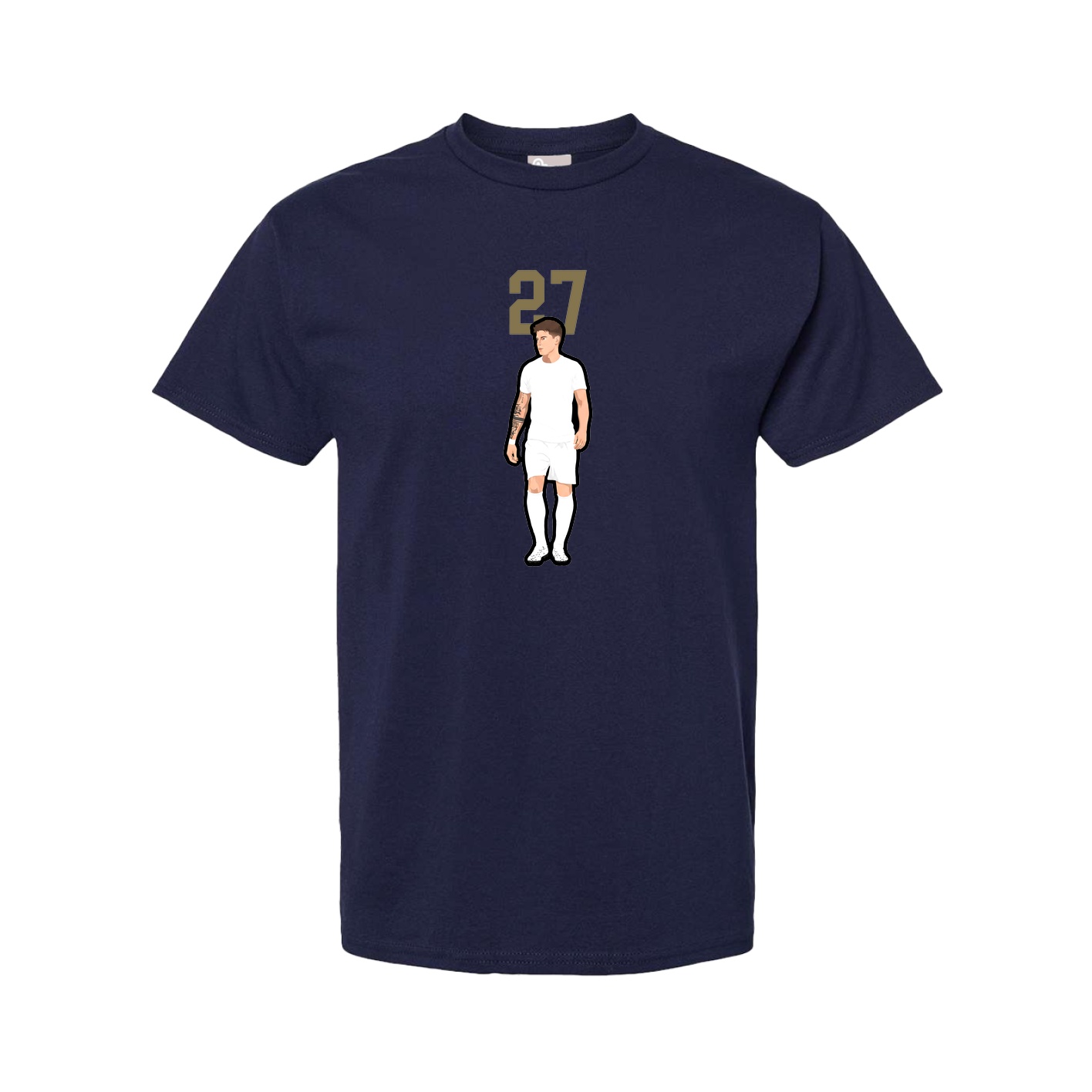 Youth Tee — Number Top in Navy