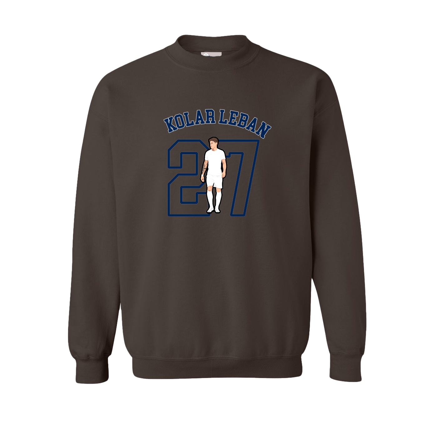 Fleece Crew — Shirsey Arch in Brown