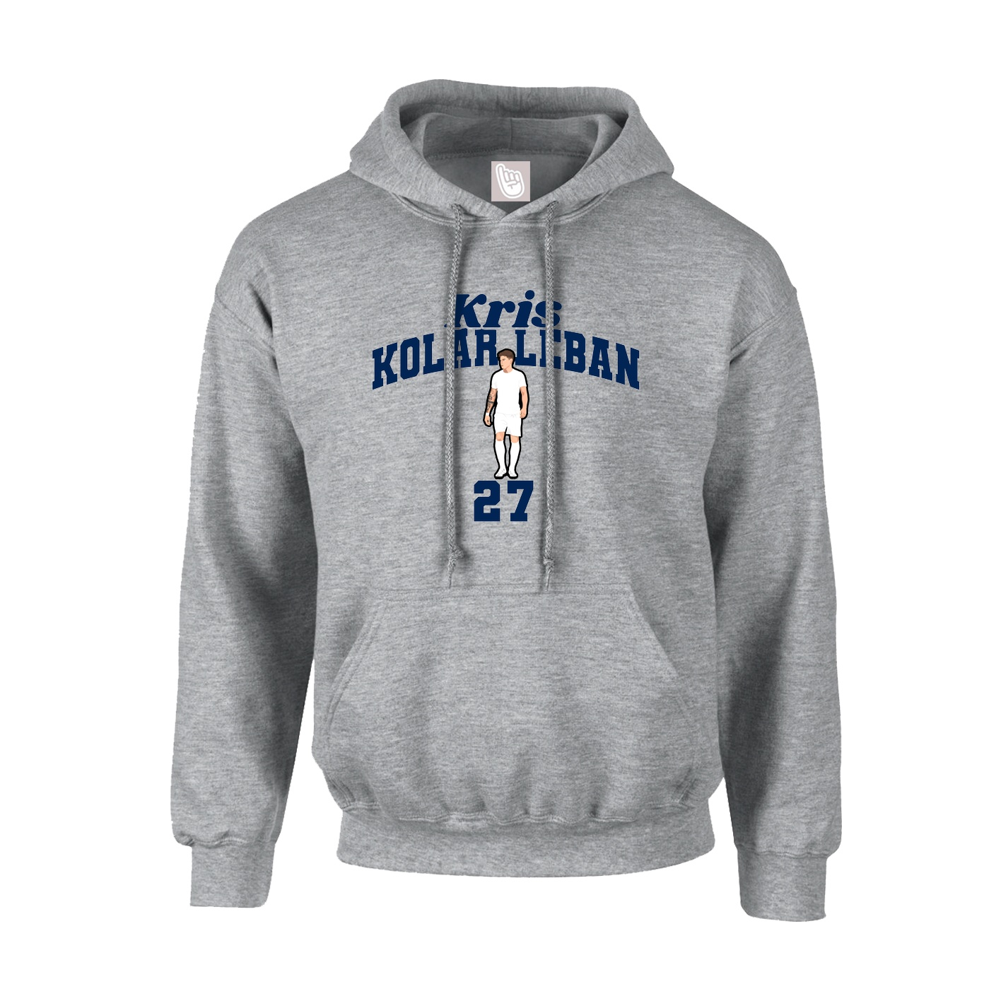 Youth Hoodie — Signature Arch in Grey